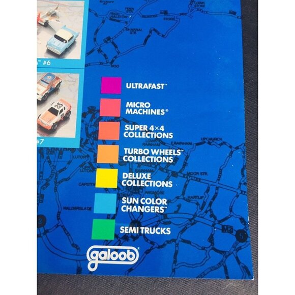 Micro Machine Poster Lewis Galoob Toys 1988 Scale Miniatures The 1989 Collection - Picture 3 of 8